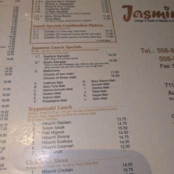 Jasmine - 2025 menu - Asian Fusion Near Me - Auburn, Massachusetts Jasmine - 2025 menu - Asian Fusion Near Me - Auburn, Massachusetts