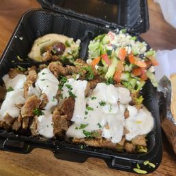 Lamb and Beef Shawarma Plate