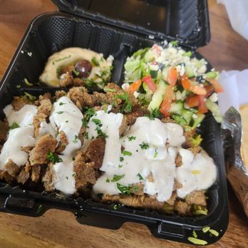 Gyro Heroes - Lamb and Beef Shawarma Plate - Mediterranean Near Me - Seattle, Washington