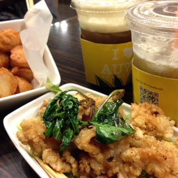 Au79 Teahouse - Fried calamari and fried quid (the ball) :x so good!!!! - Coffee & Tea Near Me - Arcadia, California