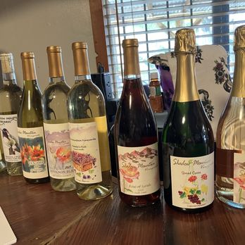 Shadow Mountain Vineyards & Winery - A variety of their wines - Wine Tasting Room Near Me - Warner Springs, California