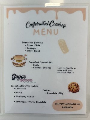 Menu photo 2 Caffeinated Cowboy San Mateo, CA Menu photo 2 Caffeinated Cowboy San Mateo, CA