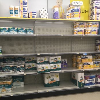 Dollar General - Bare shelves - Discount Store Near Me - Canonsburg, Pennsylvania