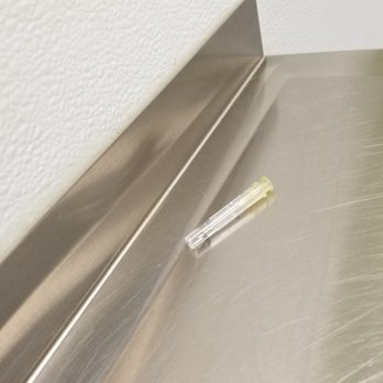 Ottawa Veterinary Hospital - picture of needle/sharps that I found on the floor while waiting in the exam room with my dog. I picked it up and put it on the exam table - Veterinarians Near Me - Ottawa, Illinois Ottawa Veterinary Hospital - picture of needle/sharps that I found on the floor while waiting in the exam room with my dog. I picked it up and put it on the exam table - Veterinarians Near Me - Ottawa, Illinois