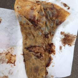 Crêperies Bar La Bourlingue - 4,40 euros. Pâte pas cuite, chocolat industriel, c'est juste intolérable.