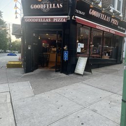 Exterior outside entrance of Goodfellas Pizza Pasta - Bronx, New York Exterior outside entrance of Goodfellas Pizza Pasta - Bronx, New York