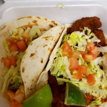 Nico's Tacos - Fish taco was nice but shrimp had no flavor. - Mexican Near Me - Virginia Beach, Virginia