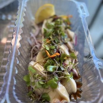 KatsuMe Sushi - Hamachi Carpaccio- To-go - Sushi Bars Near Me - Pleasanton, California KatsuMe Sushi - Hamachi Carpaccio- To-go - Sushi Bars Near Me - Pleasanton, California