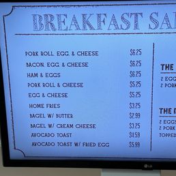 Breakfast menu as of 6/11/2024. Breakfast menu as of 6/11/2024.