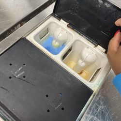 Dermody Cleaners - Machine that was found with the previous customers fabric softener that the machine DID NOT pull. This is unacceptable and a waster of money