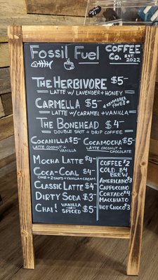 Menu photo 3 Fossil Fuel Coffee Co Kemmerer, WY