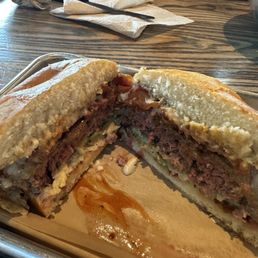 Inside of buffalo bill burger