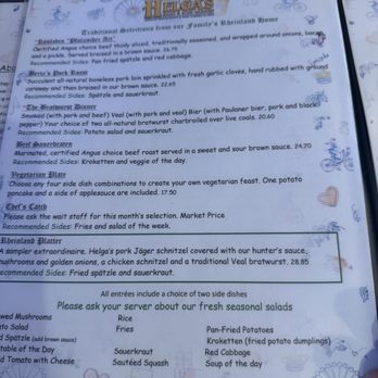 Helga's German Restaurant & Deli - Menu - German Near Me - Aurora, Colorado Helga's German Restaurant & Deli - Menu - German Near Me - Aurora, Colorado