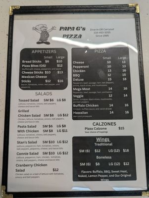 Menu photo 2 Papa G's Pizza Opp, AL Menu photo 2 Papa G's Pizza Opp, AL