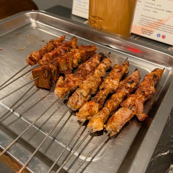 Khan Skewer Restaurant - Skewers - lamb, beef brisket & tender, chicken gizzards - Barbeque Near Me - Honolulu, Hawaii