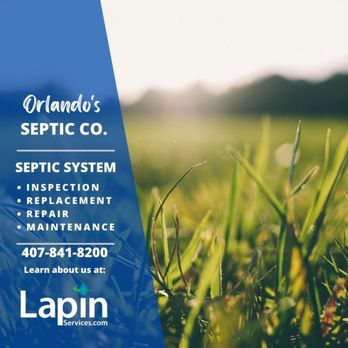 Lapin Services - Call us if we can be of any assistance with your septic system. 

407-841-8200 - Plumbing Near Me - Orlando, Florida