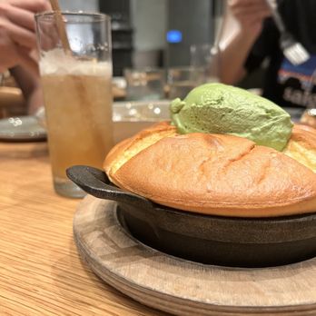 KYU - Matcha soufflé pancake - Asian Fusion Near Me - New York, New York KYU - Matcha soufflé pancake - Asian Fusion Near Me - New York, New York