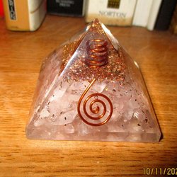 My Little Rose Quartz Crystal Pyramid