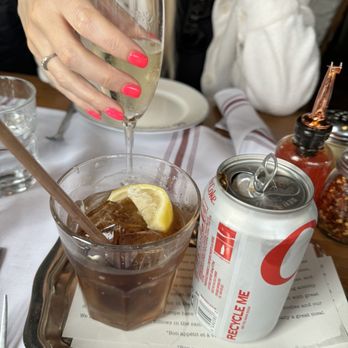 La Bicyclette - Diet Coke served fancy. - French Near Me - Carmel, California