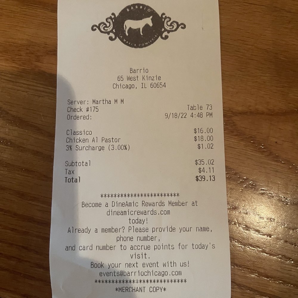 Barrio - Bill - Mexican Near Me - Chicago, Illinois