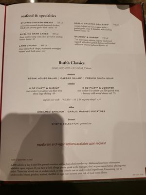 Menu photo 7 Ruth's Chris Steak House Weehawken, NJ Menu photo 7 Ruth's Chris Steak House Weehawken, NJ