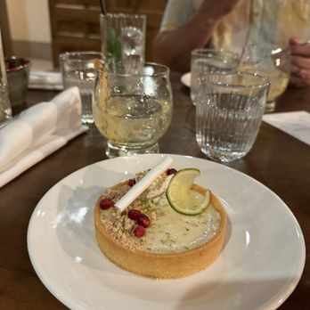 Sudden Sally - Key Lime tart and clarified pina colada - Canadian (New) Near Me - Banff, Alberta Sudden Sally - Key Lime tart and clarified pina colada - Canadian (New) Near Me - Banff, Alberta