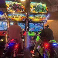 Fun Fore All Family Fun Park - General pic of racing game. Machines run well with none broken during our visit.