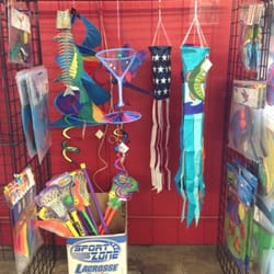 The Landing at Port Oliver - Come check out the selection of windsocks and flags!