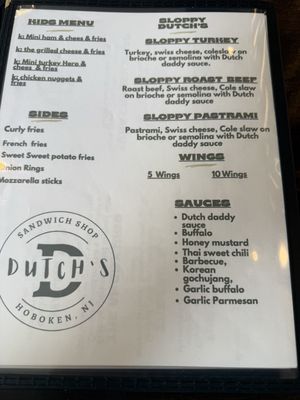 Menu photo 4 Dutch's Sandwich Shop Hoboken, NJ