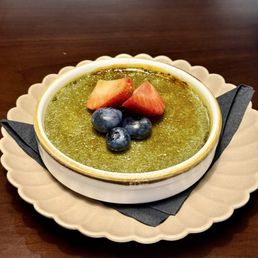 Matcha cream brûlée