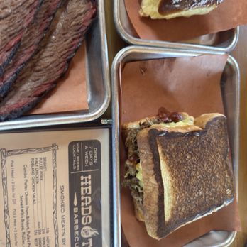 Heads And Tails Barbecue - Brisket Melt - Barbeque Near Me - Berkeley, California