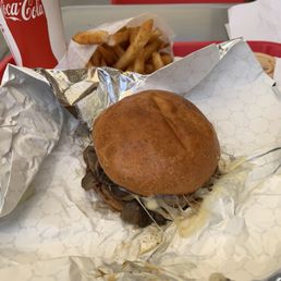 Mushroom Swiss burger meal Mushroom Swiss burger meal
