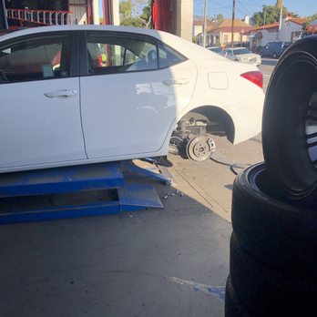 Rolling Tires and Wheels - The tire removed and getting fixed! - Tires Near Me - San Pedro, California Rolling Tires and Wheels - The tire removed and getting fixed! - Tires Near Me - San Pedro, California