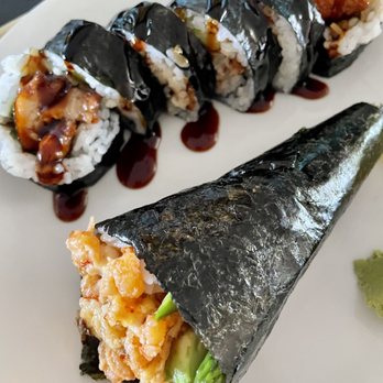 Anaba - Lobster hand roll and eel roll - Japanese Near Me - Oxnard, California