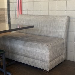 Cincinnati Sports Club - Gross seating that needs thrown out.