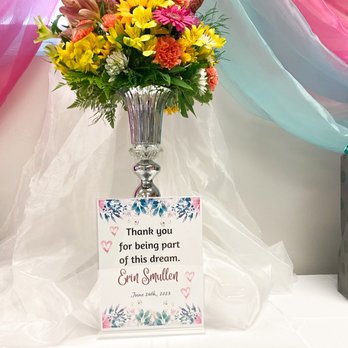 Flowers For Ladies & Events - Personalized sign. - Party & Event Planning Near Me Flowers For Ladies & Events - Personalized sign. - Party & Event Planning Near Me