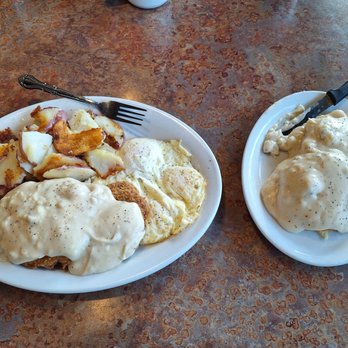 Huckleberry’s - Chicken Fried Steak and Eggs with Biscuits and Gravy - American Near Me - Clovis, California Huckleberry’s - Chicken Fried Steak and Eggs with Biscuits and Gravy - American Near Me - Clovis, California