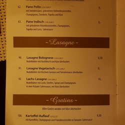 La Vita - Speisekarte
