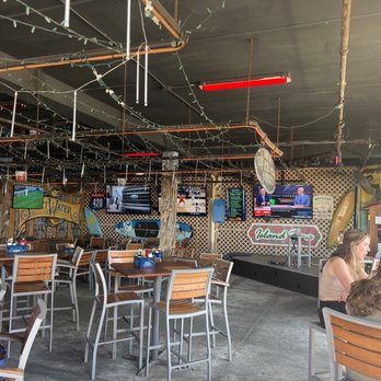 Island Time Bar & Grill - Seating and stage. - American Near Me - Bradenton Beach, Florida