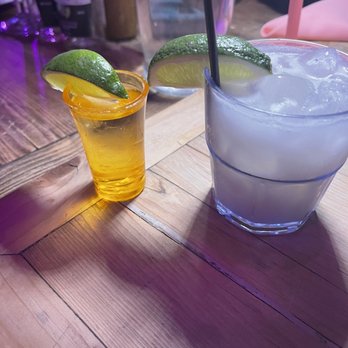 El Coco - Coco margarita and a Don Julio shot - Tacos Near Me - New York, New York
