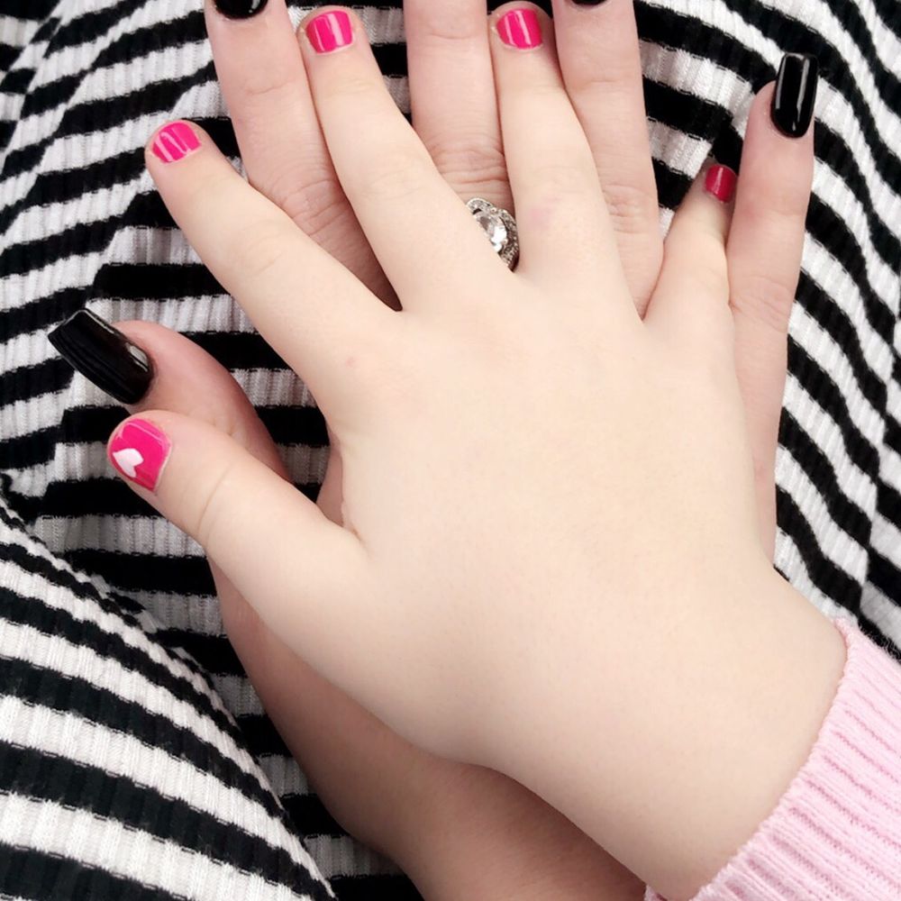 Gel mani and kid mani