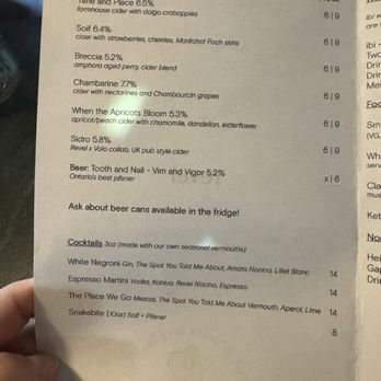 Revel Cider - Menu - Cideries Near Me - Guelph, Ontario Revel Cider - Menu - Cideries Near Me - Guelph, Ontario