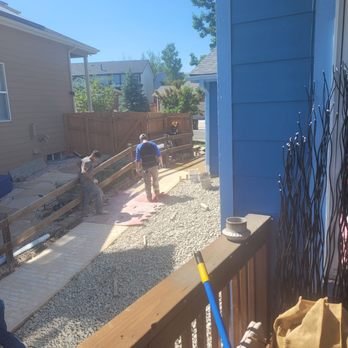 Denver Patio Masters - Stamping concrete with brick - Patio Coverings Near Me - Centennial, Colorado