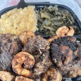 Oxtail Jerk Chicken and Shrimp Meal Oxtail Jerk Chicken and Shrimp Meal