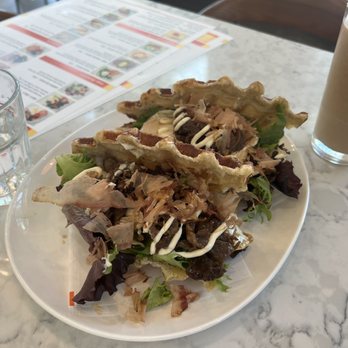 Canffle - Terriyaki Beef Croffle Sandwich - Waffles Near Me - Vancouver, British Columbia