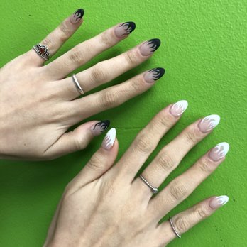 Classy Nails - Flame design by Nav. - Nail Salons Near Me - Montebello, California