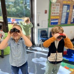 St George's Preschool - Having fun exploring the science area!