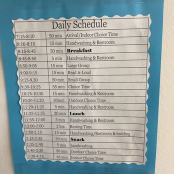 MAOF Early Learning Center - Daily schedule. Breakfast, lunch and snack are provided. Children have many opportunities for learning and play throughout the day. - Preschools Near Me - Oxnard, California MAOF Early Learning Center - Daily schedule. Breakfast, lunch and snack are provided. Children have many opportunities for learning and play throughout the day. - Preschools Near Me - Oxnard, California