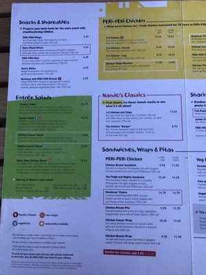 Menu photo 6 Nando's Peri-Peri Oakbrook, IL