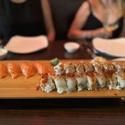 Jimmy Wan's - Salmon sushi and a few custom rolls